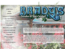 Tablet Screenshot of bradysgardencenter.com
